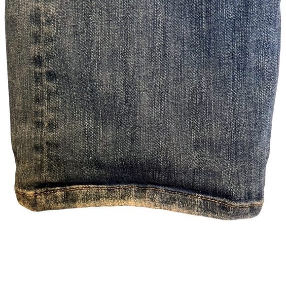 Flying Monkey Size 29 Midrise Distressed Bootcut Jeans Medium Wash cowboy grunge - Picture 9 of 10